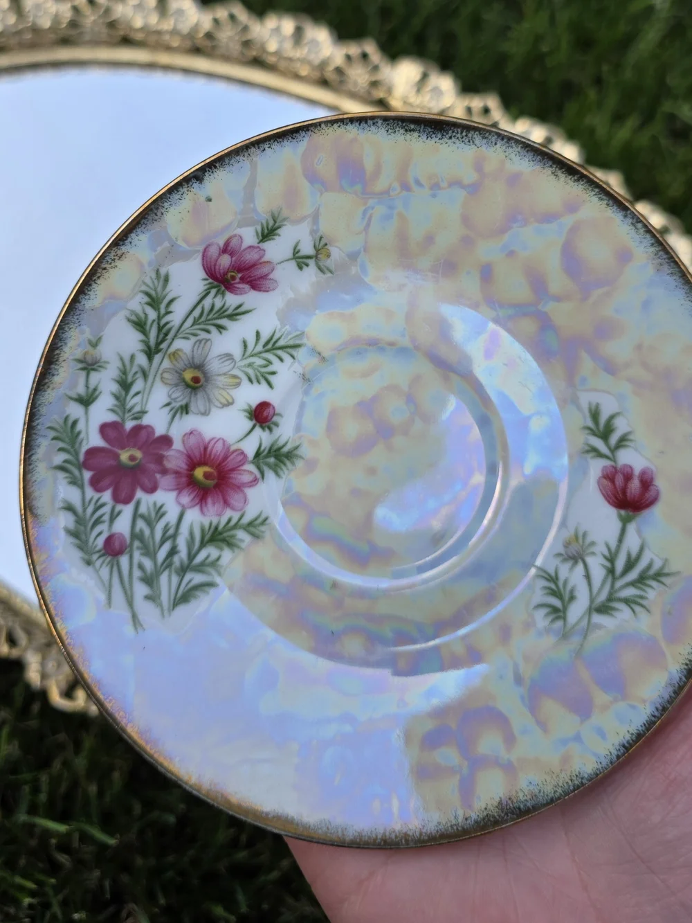 Ucacgo October Cosmo Vintage Teacup And Saucer Set